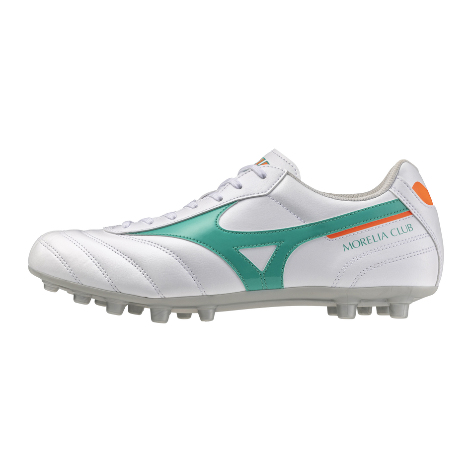 MIZUNO Morelia II Club AG 仿草/草地足球鞋 白綠色