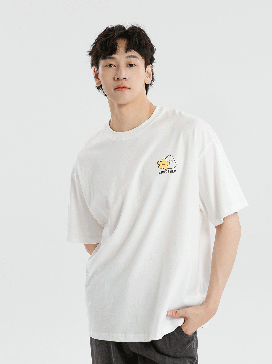 【3件999】【期間限定】夥伴印花TEE