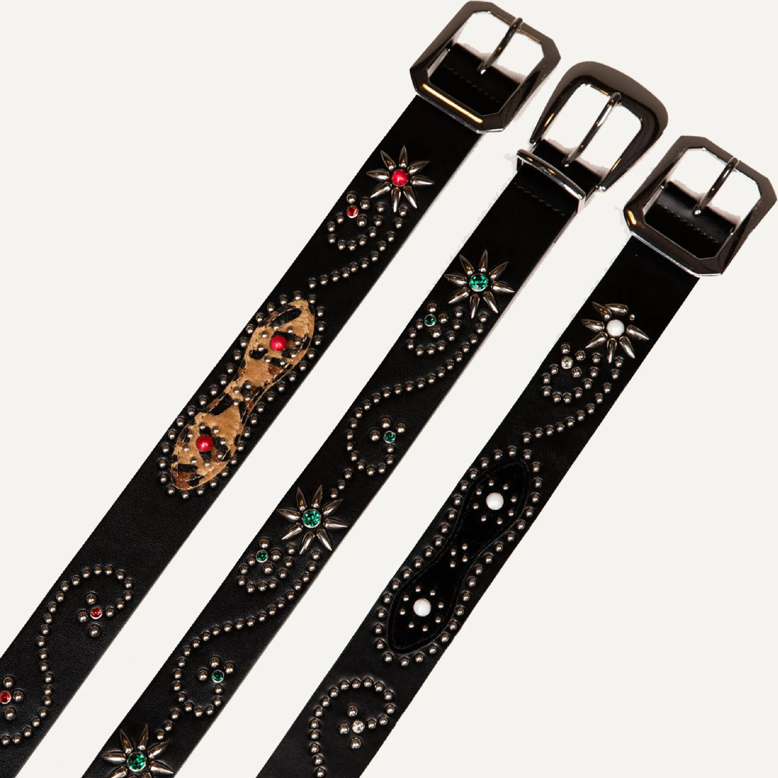 Colt Rhinestone Cowhide Belt