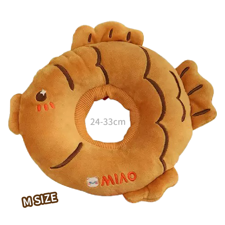 MIAO 舒適絨布 鯛魚燒 伊莉莎白圈 (M)
