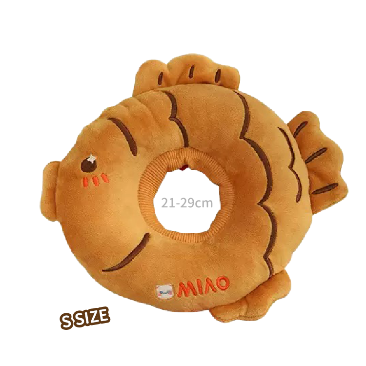 MIAO 舒適絨布 鯛魚燒 伊莉莎白圈 (S)
