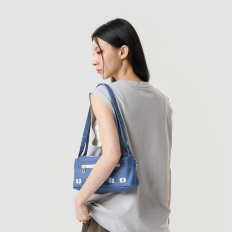 【代購】UMBRO Women's Basket Bag 女款籃型肩背包 輕量帆布單肩包 日常休閒包