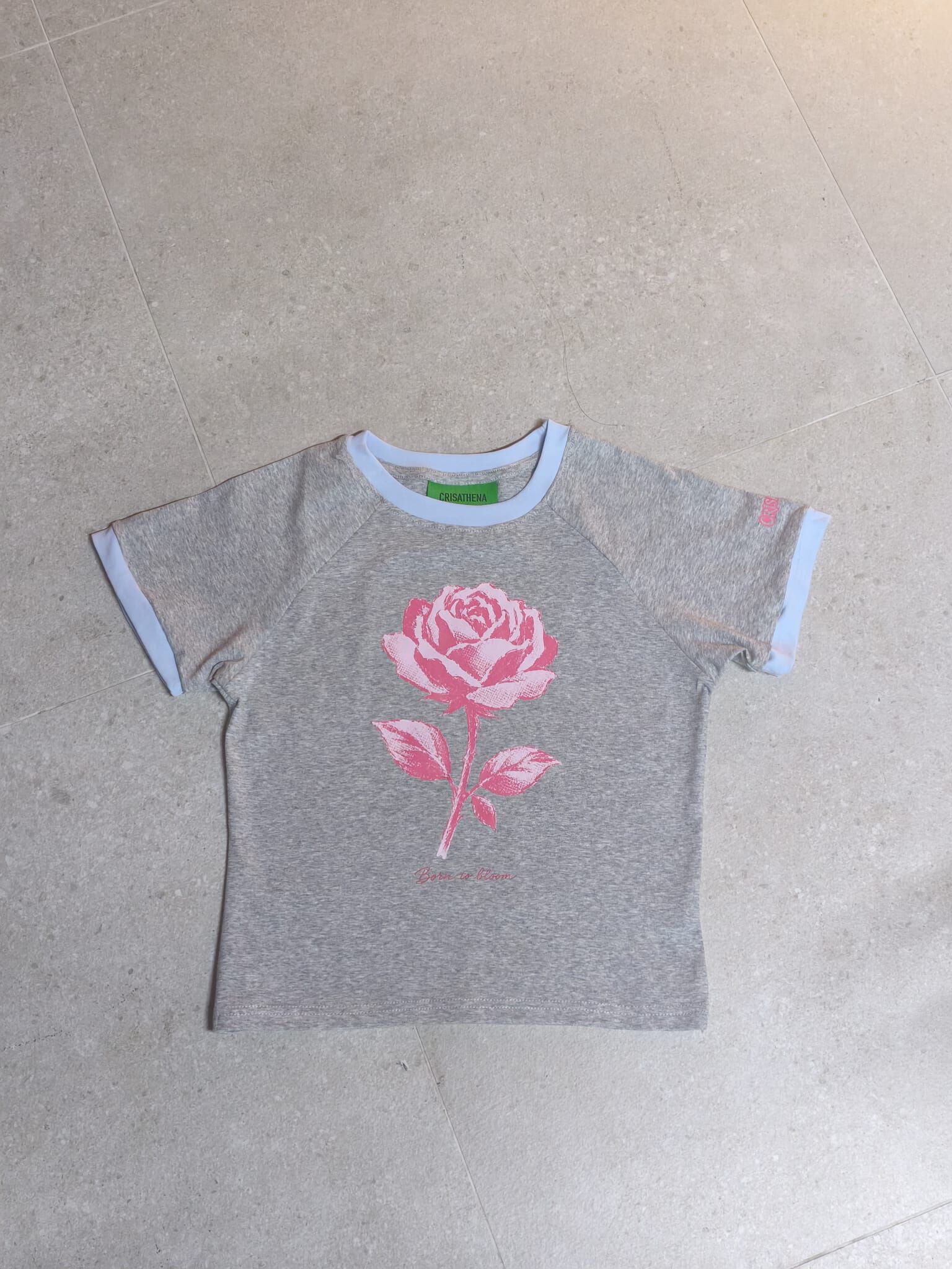 0710CR76-CRISATHENAHK-CLOTHING-*新款*花花短版修身TE（A76）