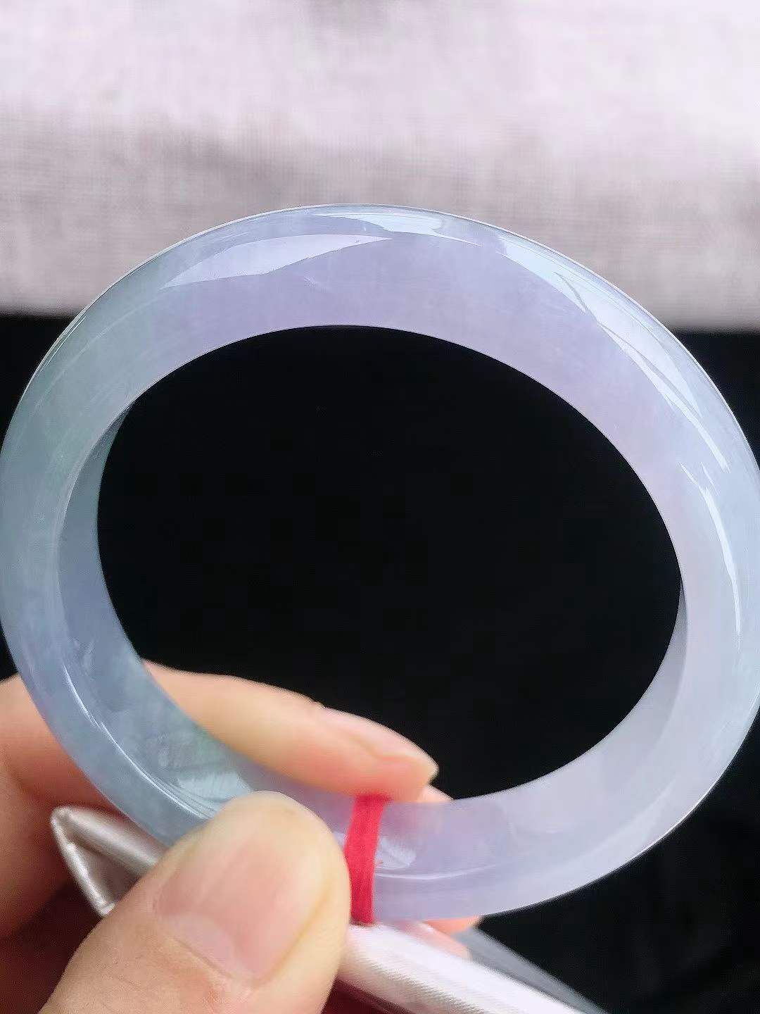 6285845 52.8mm冰紫正圈翡翠手鐲 (52-54)