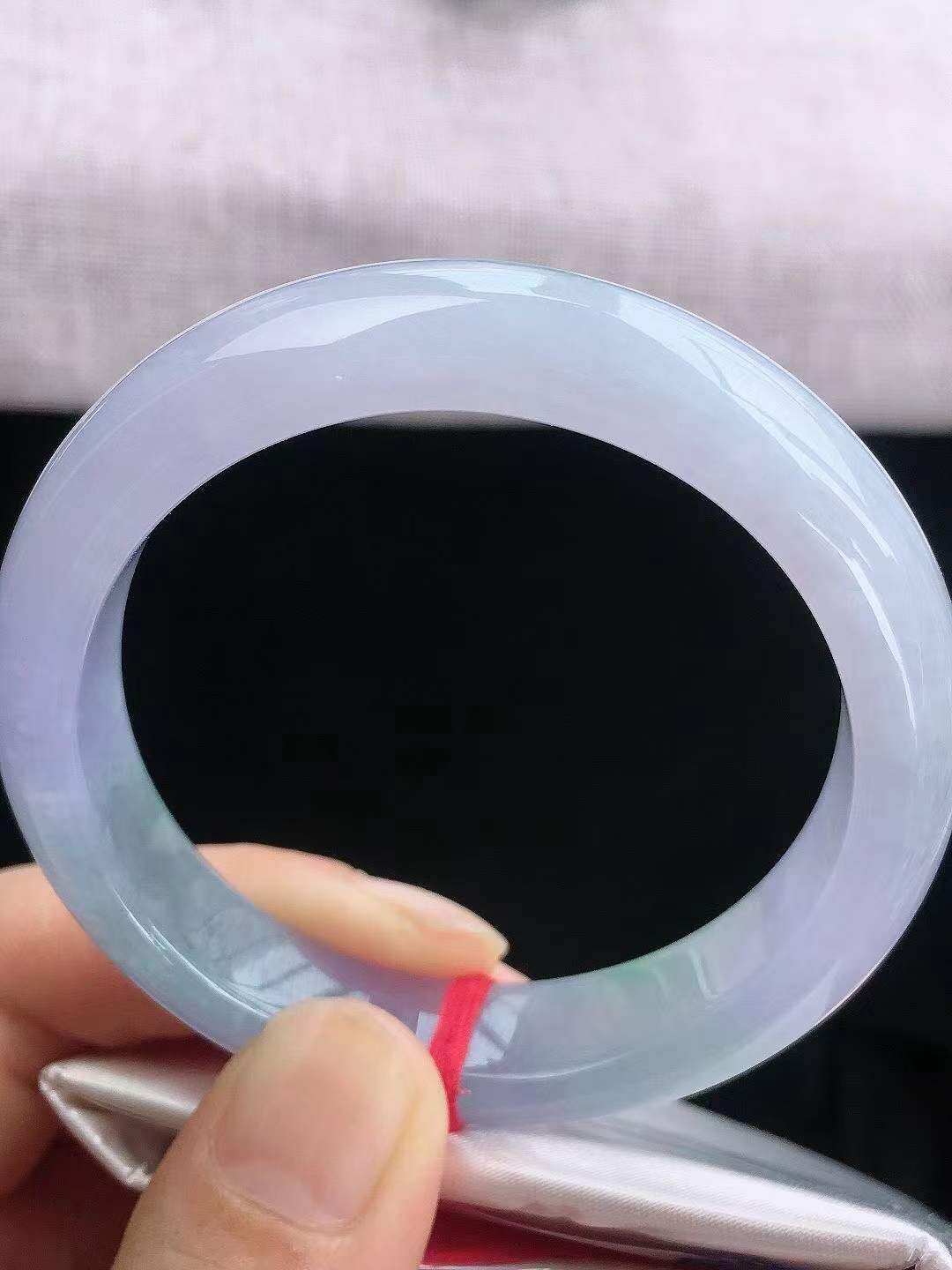 6285845 52.8mm冰紫正圈翡翠手鐲 (52-54)