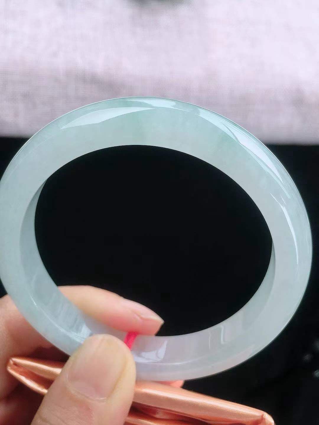 6285847 61.2mm底色翡翠手鐲 (60-62)