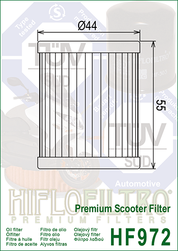 HIFLO OIL FILTER HF972 (HF132通用)
