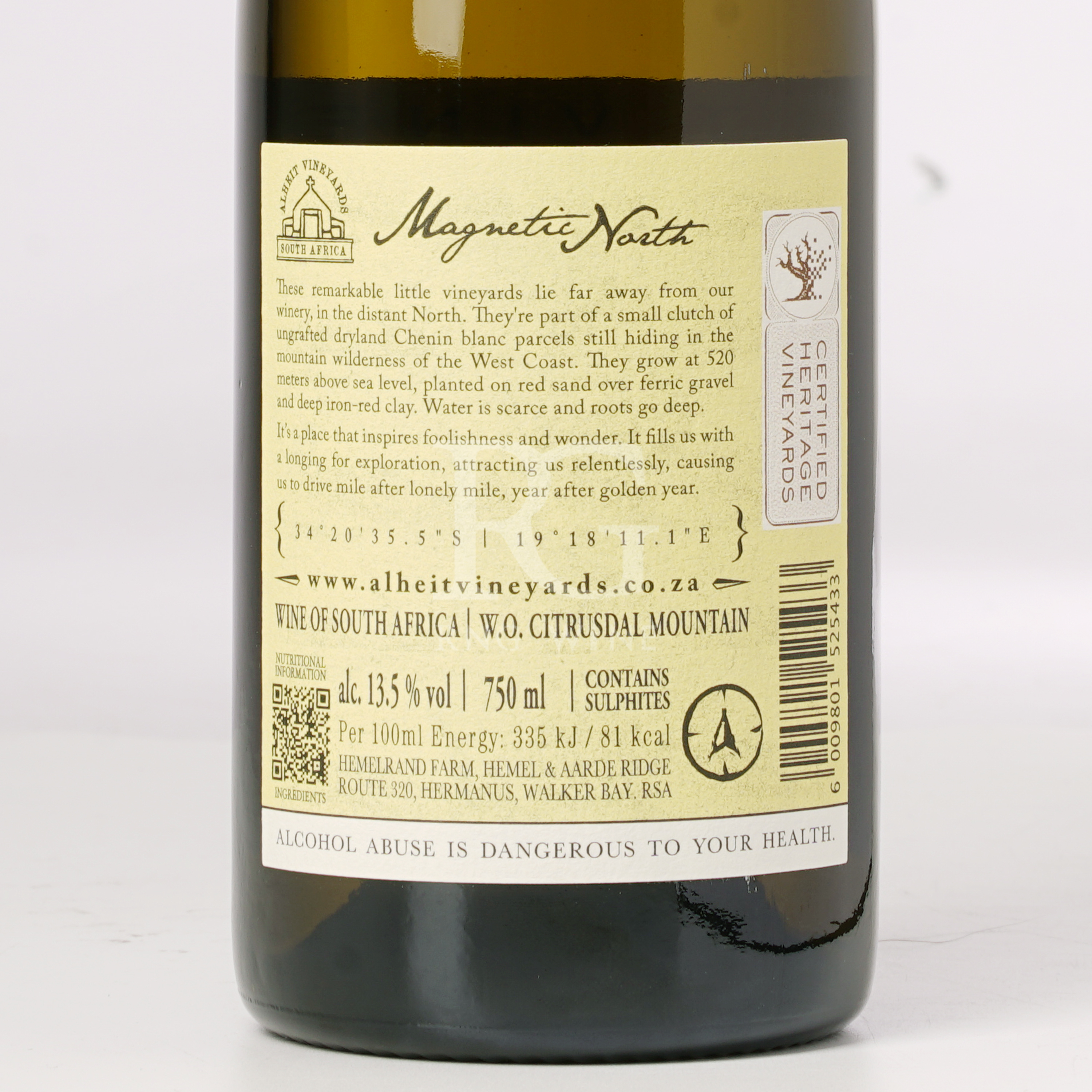 Alheit Vineyards Magnetic North Chenin Blanc 2024 (RP97)