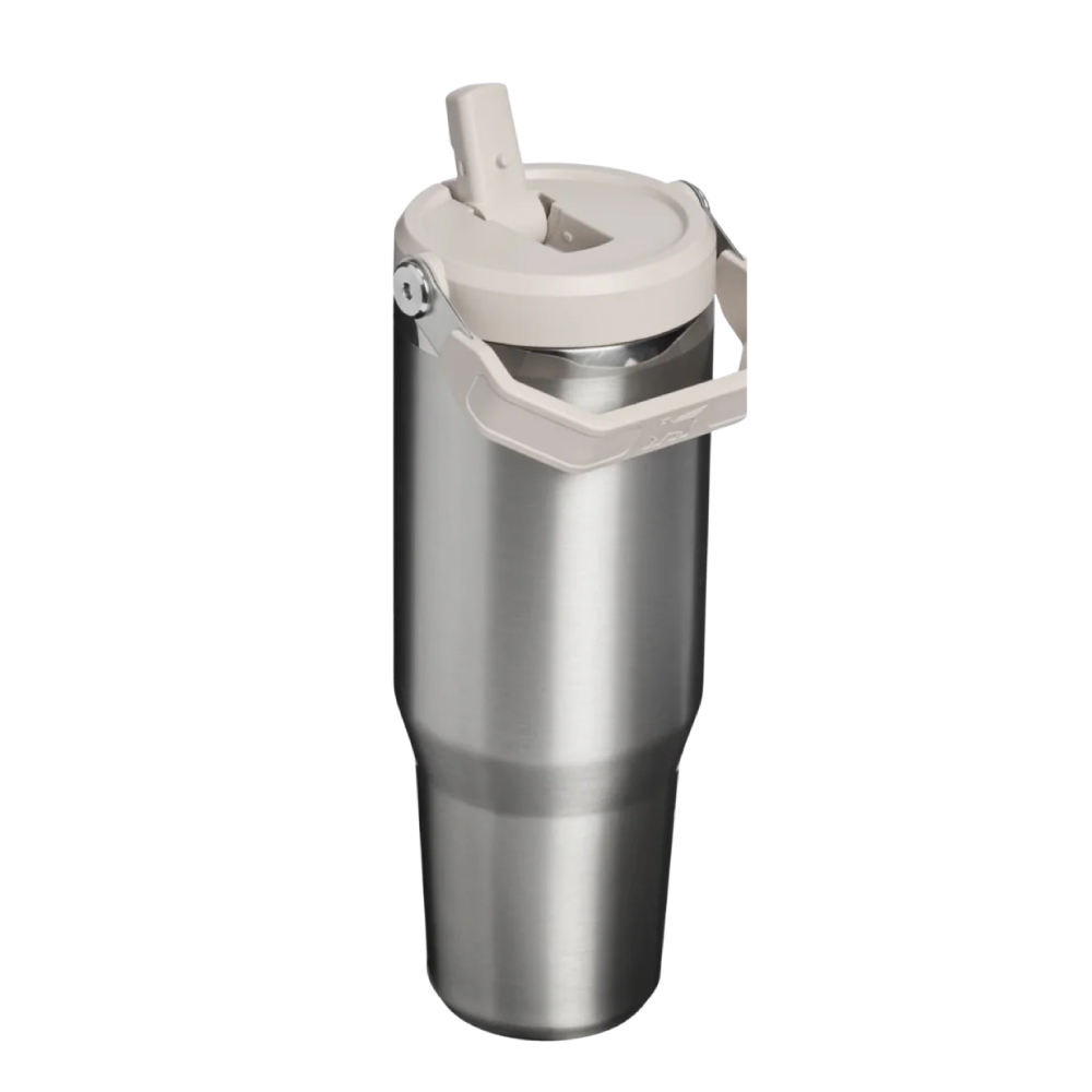 STANLEY 經典系列 IceFlow 手提吸管杯2.0 0.88L / 鋼鐵灰