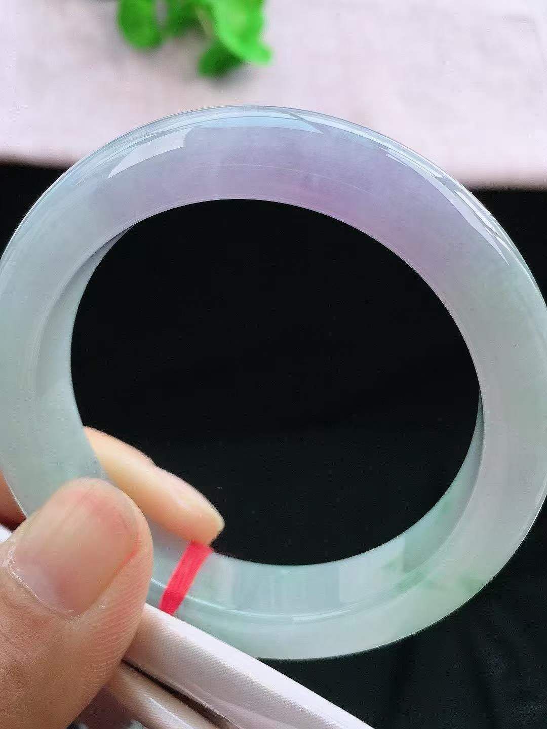 紫羅蘭正圈翡翠手鐲,天然翡翠A玉, 緬甸玉, Jade, Jadeite