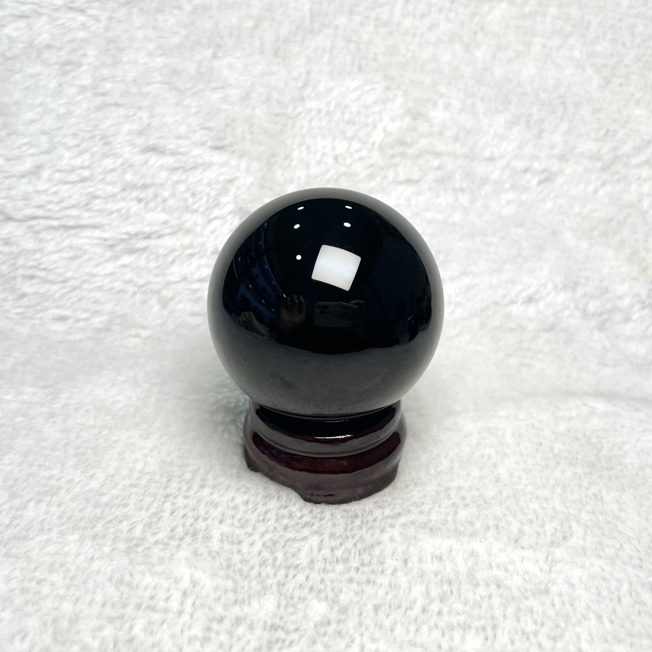 Black Obsidian Crystal Ball 5.9cm #A751A