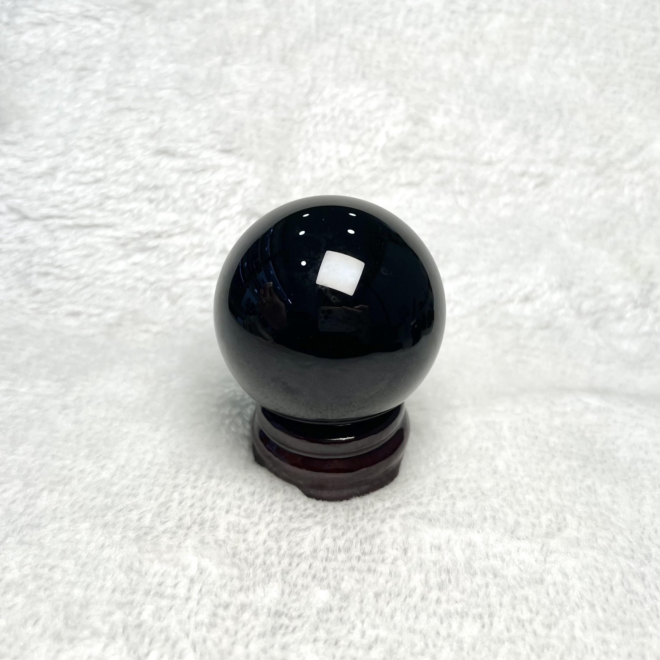 Black Obsidian Crystal Ball 5.9cm #A751A