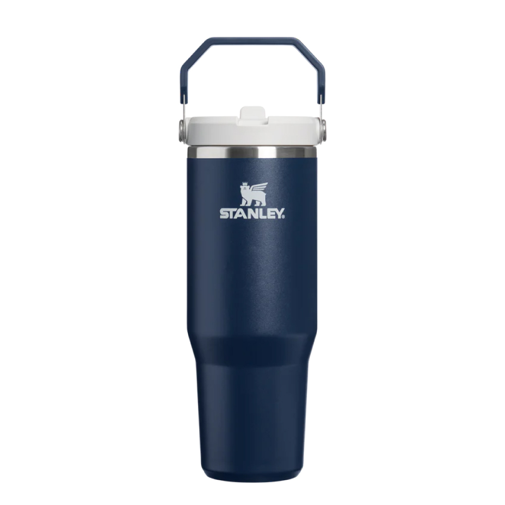 STANLEY 經典系列 IceFlow 手提吸管杯2.0 0.88L / 午夜海軍藍