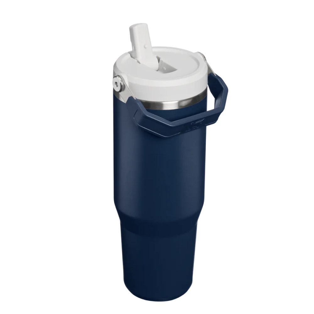 STANLEY 經典系列 IceFlow 手提吸管杯2.0 0.88L / 午夜海軍藍