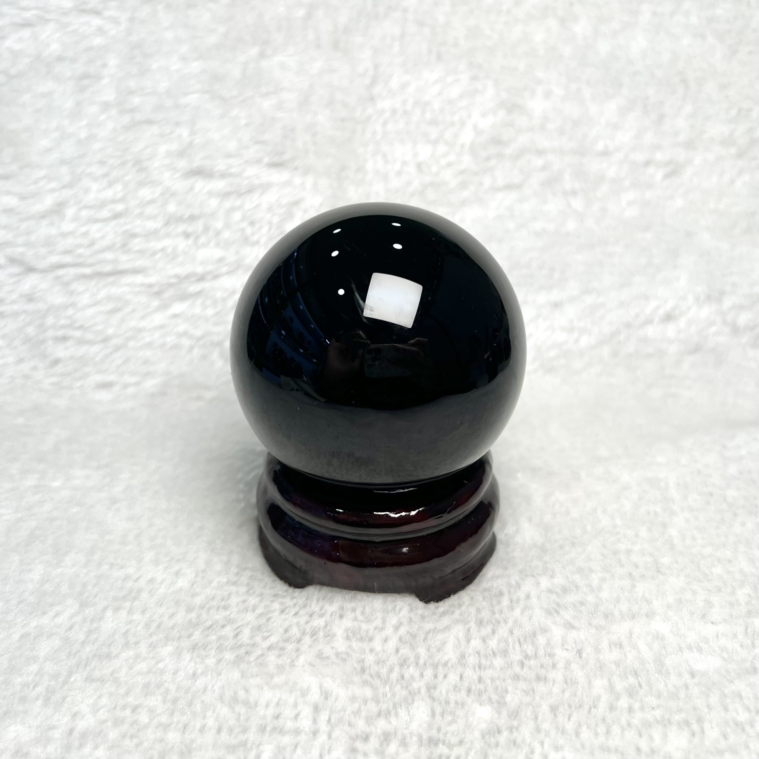 Black Obsidian Crystal Ball 5.9cm #A751C