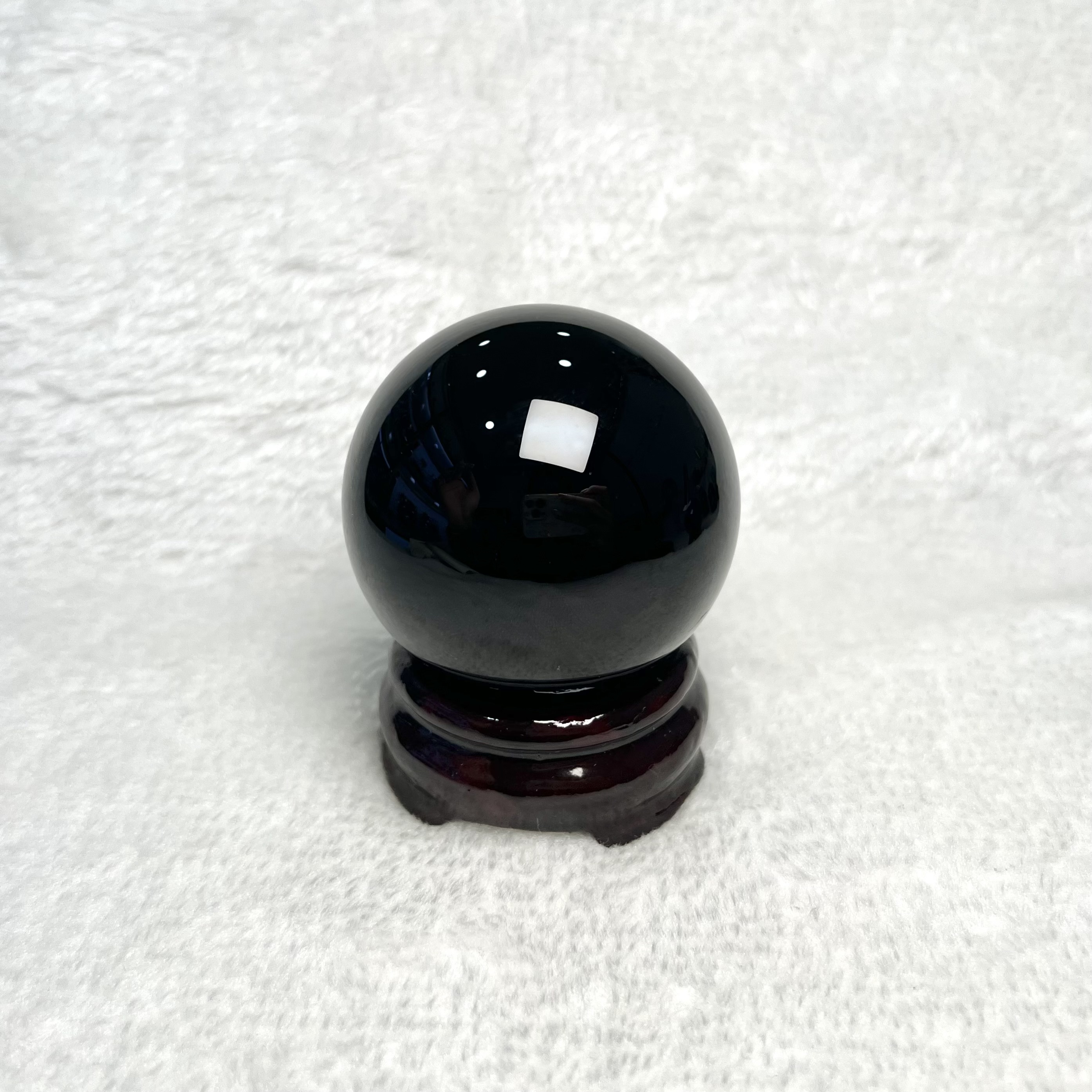 Black Obsidian Crystal Ball 5.9cm #A751C