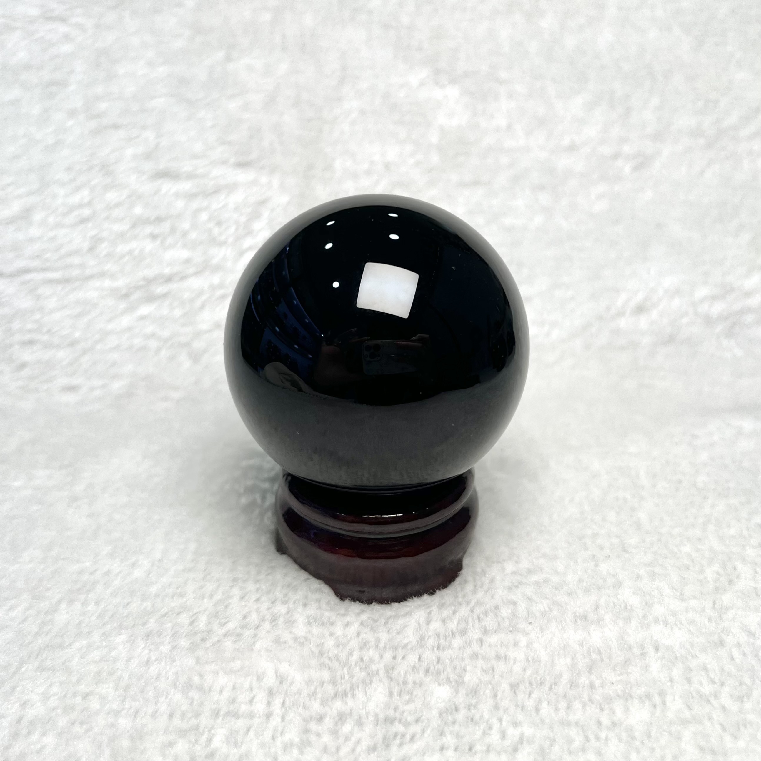 Black Obsidian Crystal Ball 5.9cm #A751B
