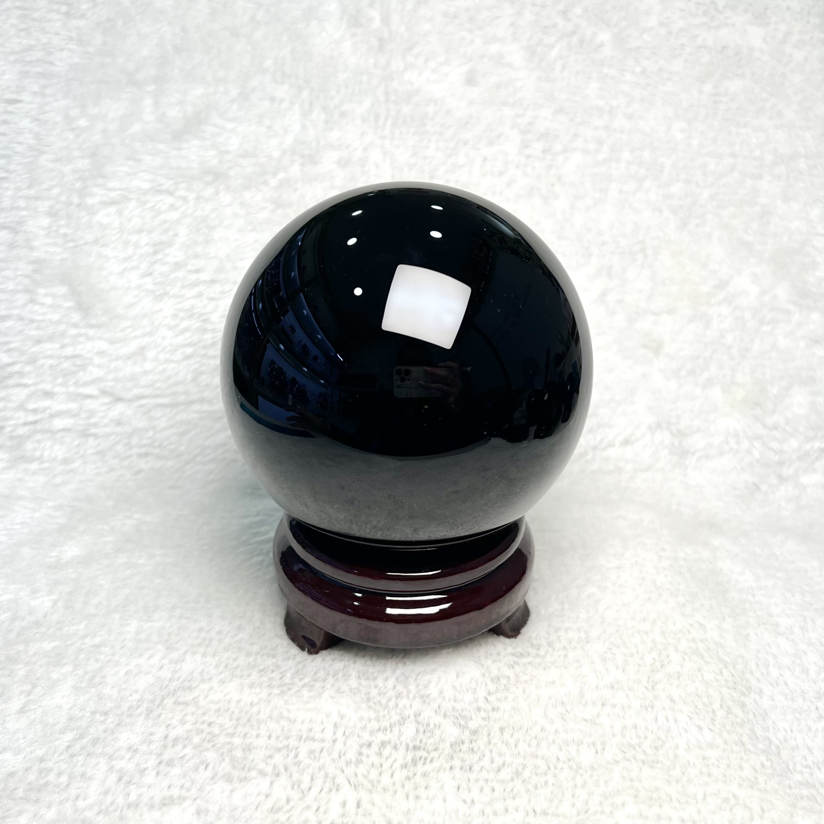 Black Obsidian Crystal Ball 9.5cm #A753