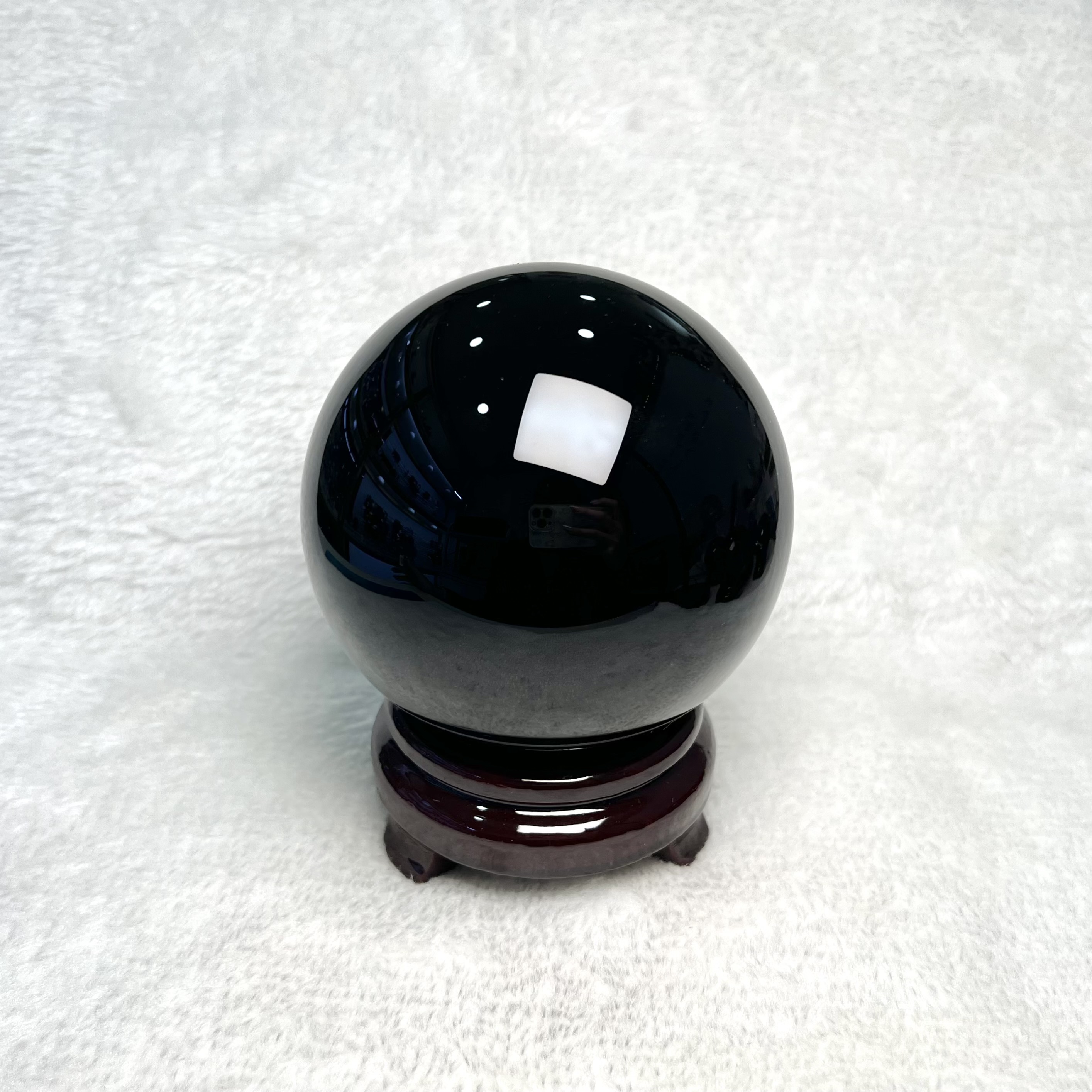 Black Obsidian Crystal Ball 9.5cm #A753