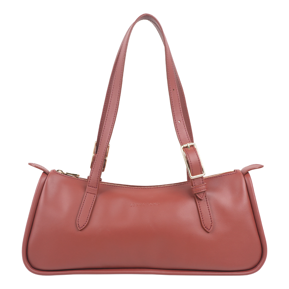 【Longchamp】Looong L 牛皮法棍肩背包(東加豆色)