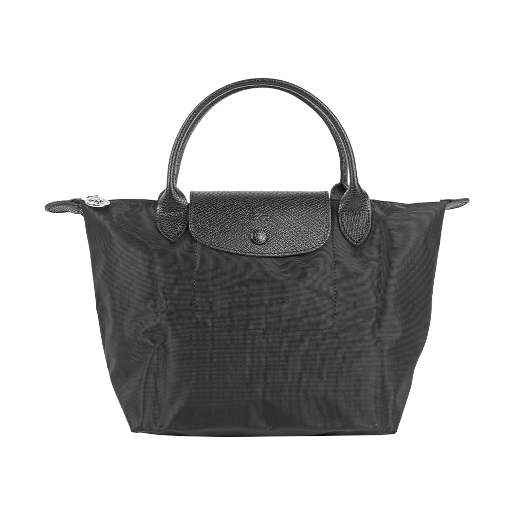 【Longchamp】S號短把Le Pliage One 摺疊水餃包(黑色)