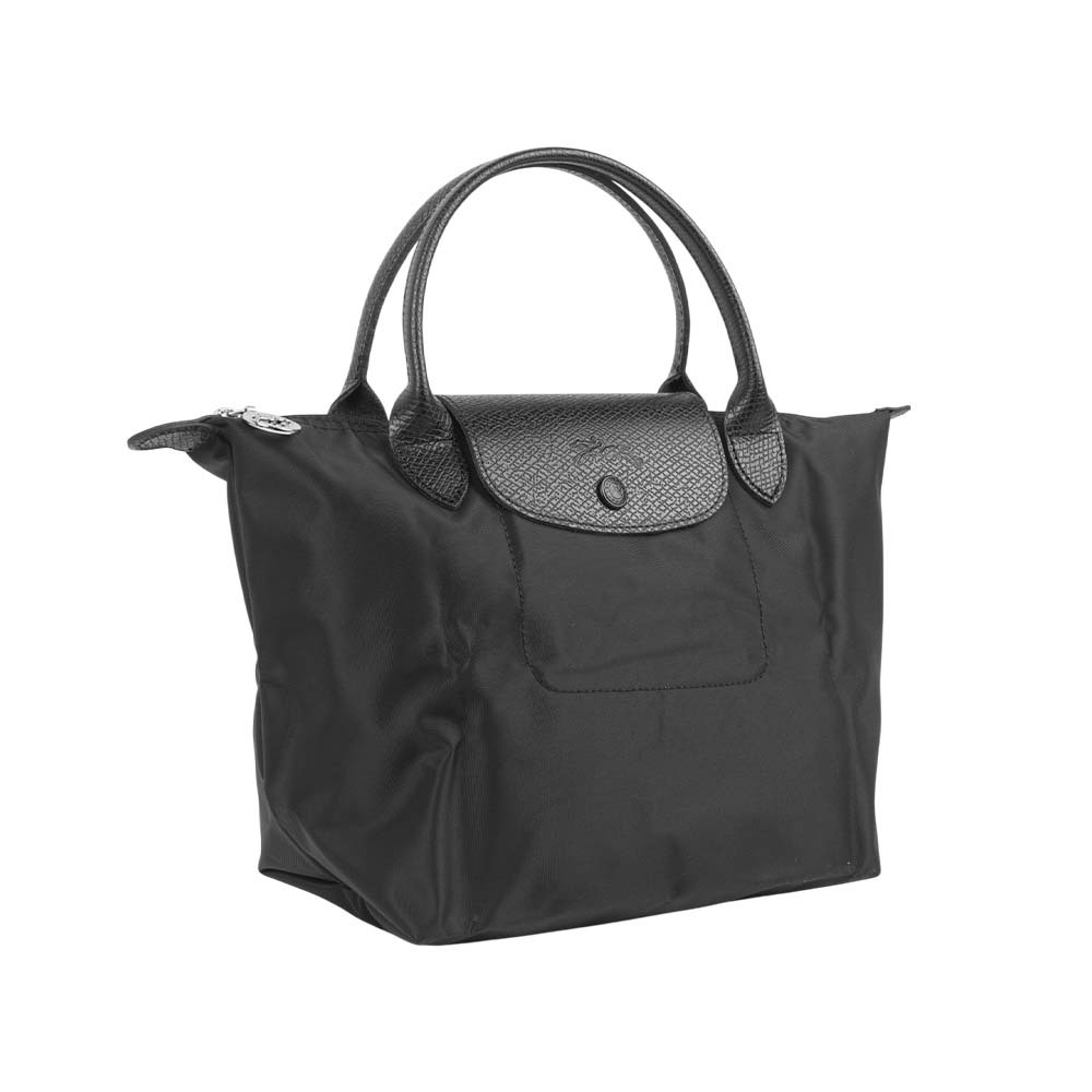 【Longchamp】S號短把Le Pliage One 摺疊水餃包(黑色)
