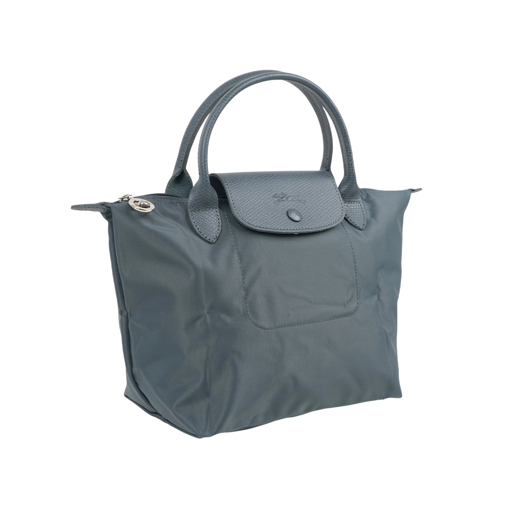 【Longchamp】S號短把Le Pliage One 摺疊水餃包(煙灰色)
