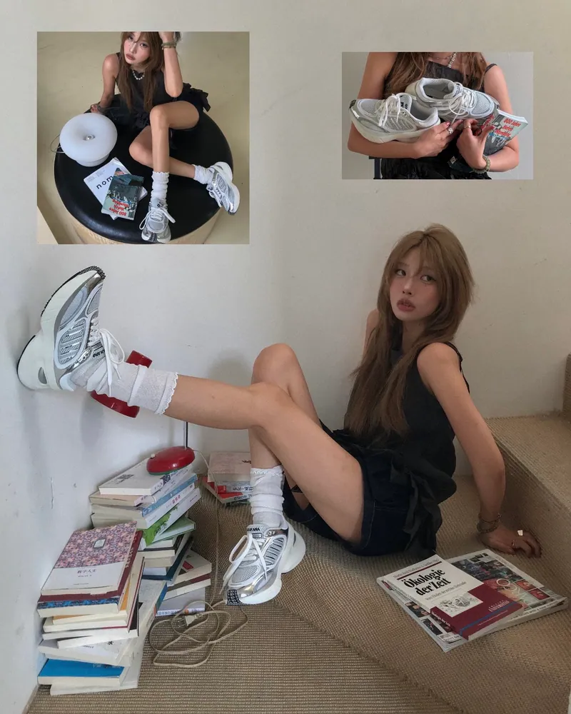 ADIDAS ADIZERO GOUKANA 液態白銀 奶油底 增高厚底 運動鞋