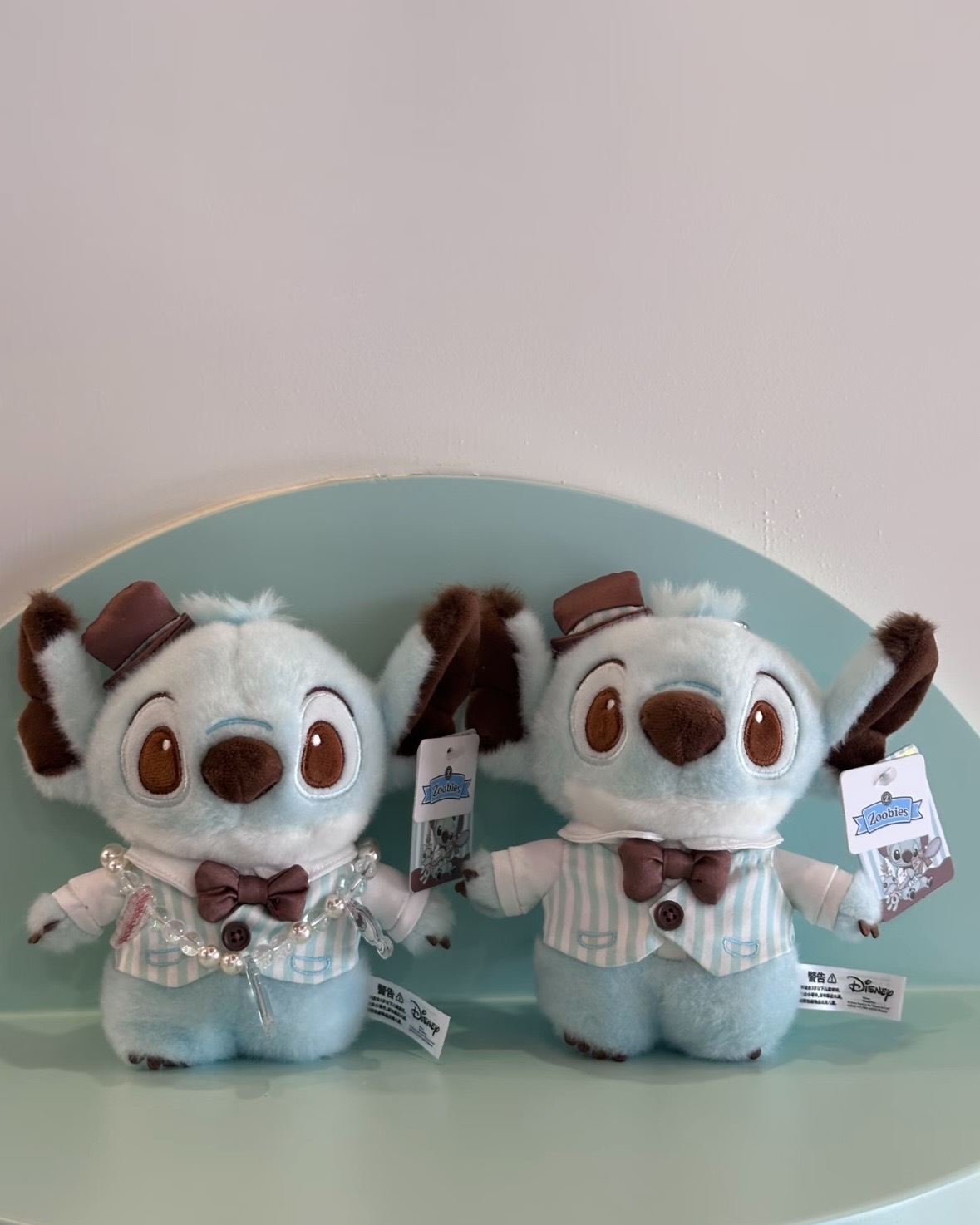<快閃限定薄巧配色💚> Disney 上海限定 史迪奇 醜丫頭 薄荷巧克力 毛絨 吊飾