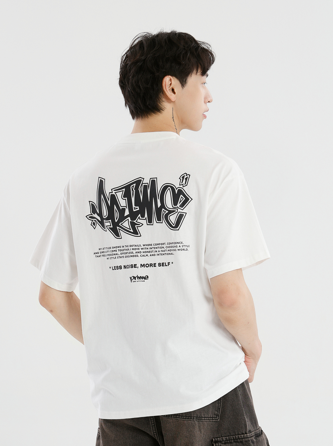 【3件999】【期間限定】夏日超爽棉自我風格草寫印花TEE