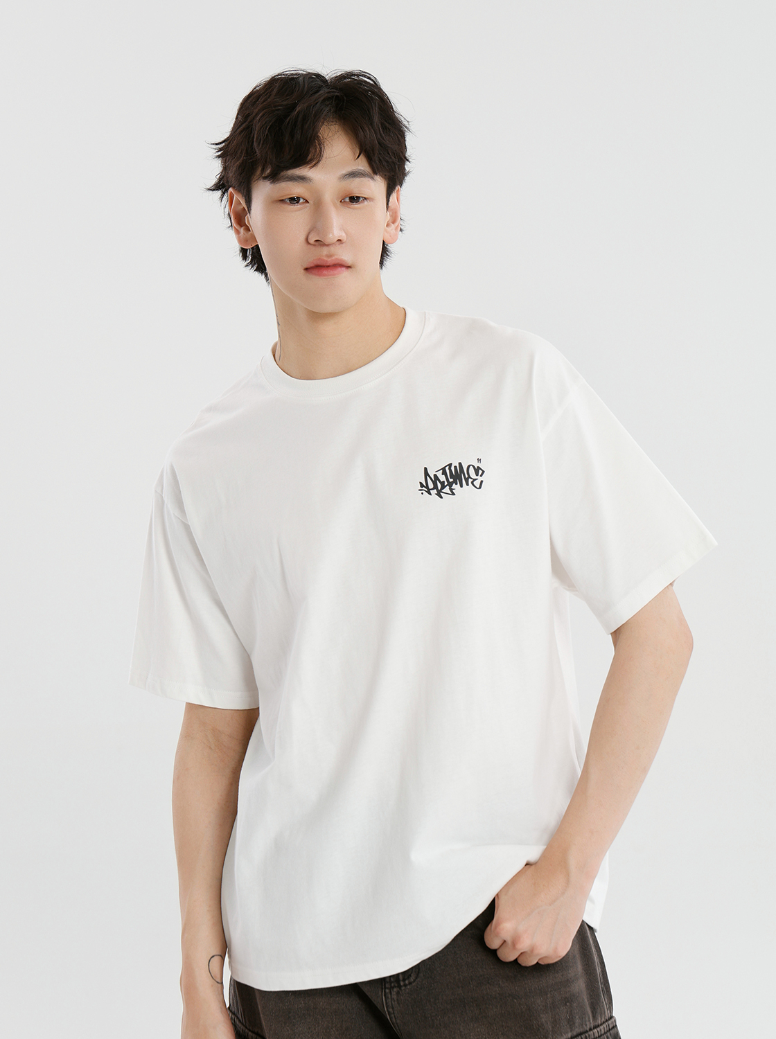 【3件999】【期間限定】夏日超爽棉自我風格草寫印花TEE