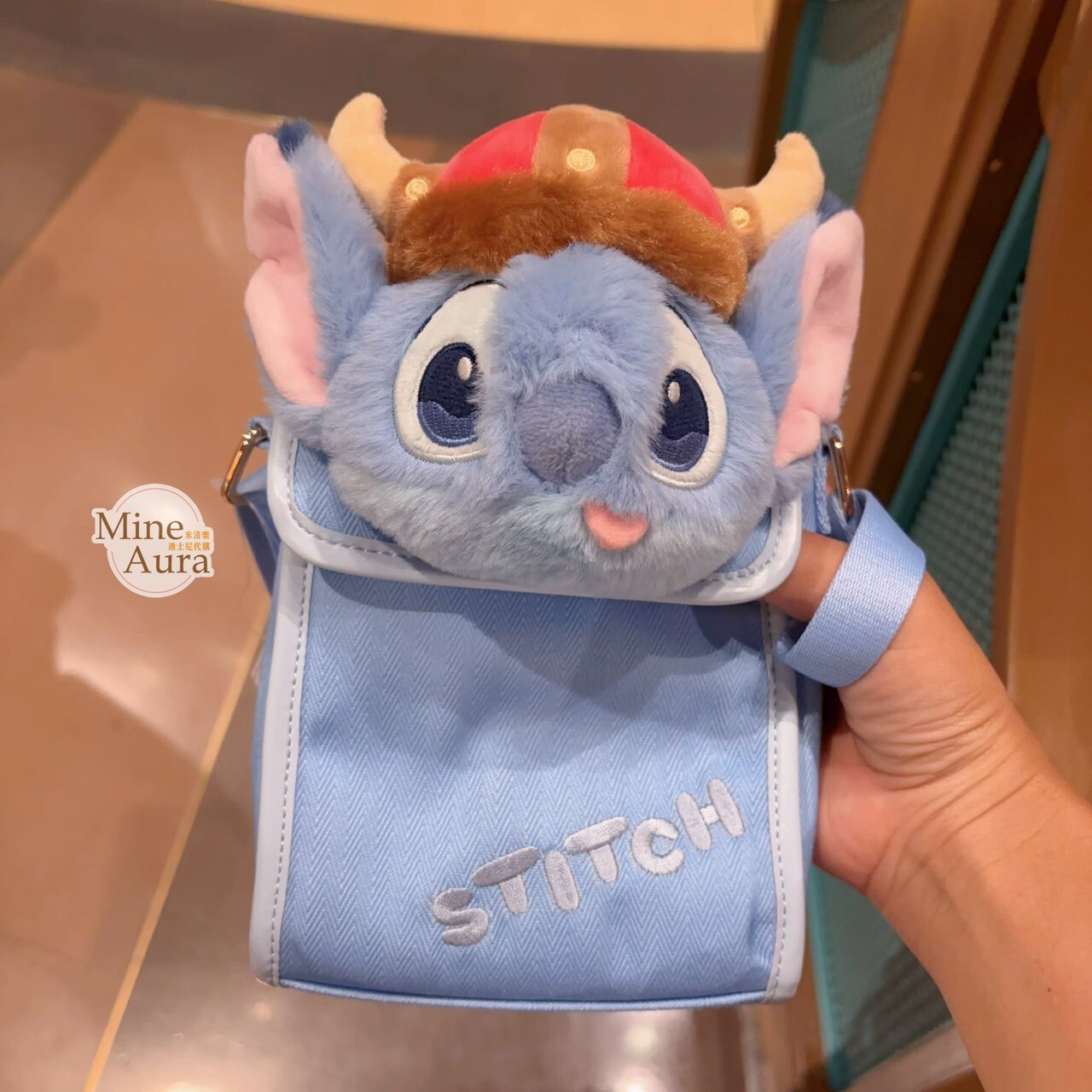 海盜系列 史迪奇 Stitch 斜背 手機包 小包 星際寶貝 Lilo & Stitch -上海迪士尼樂園