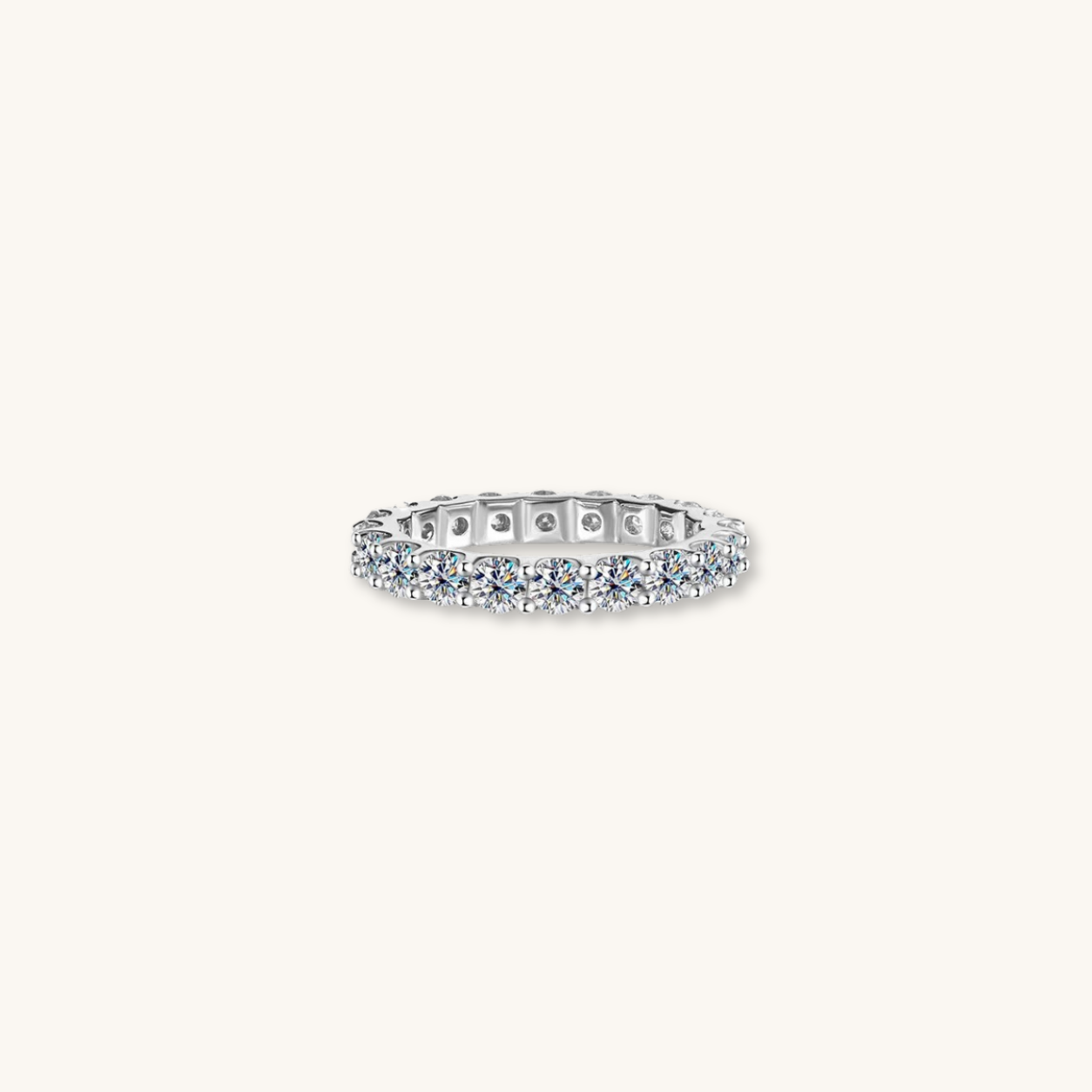 Valentina moissnaite ring