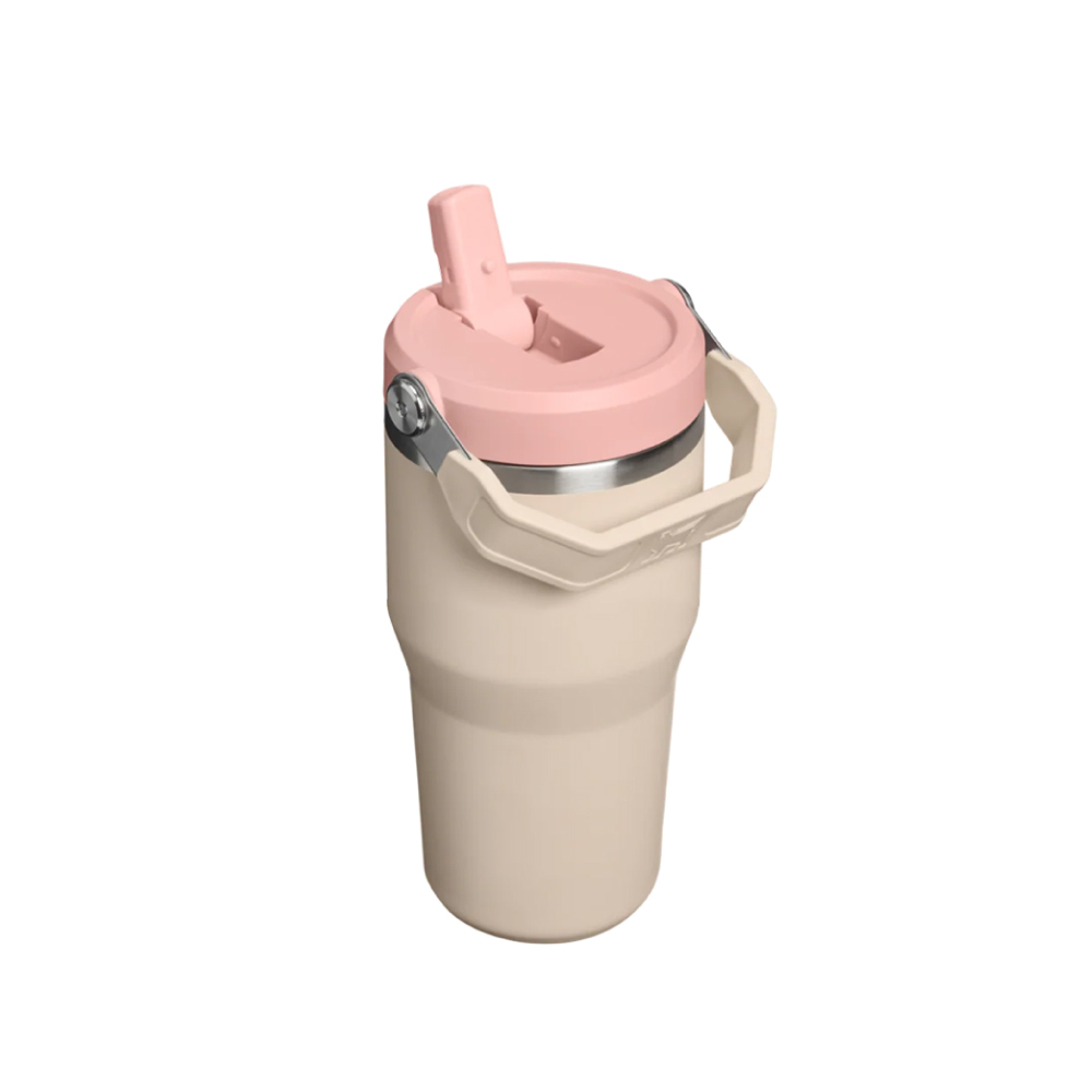 STANLEY 經典系列 IceFlow 手提吸管杯2.0 0.59L / 香檳粉
