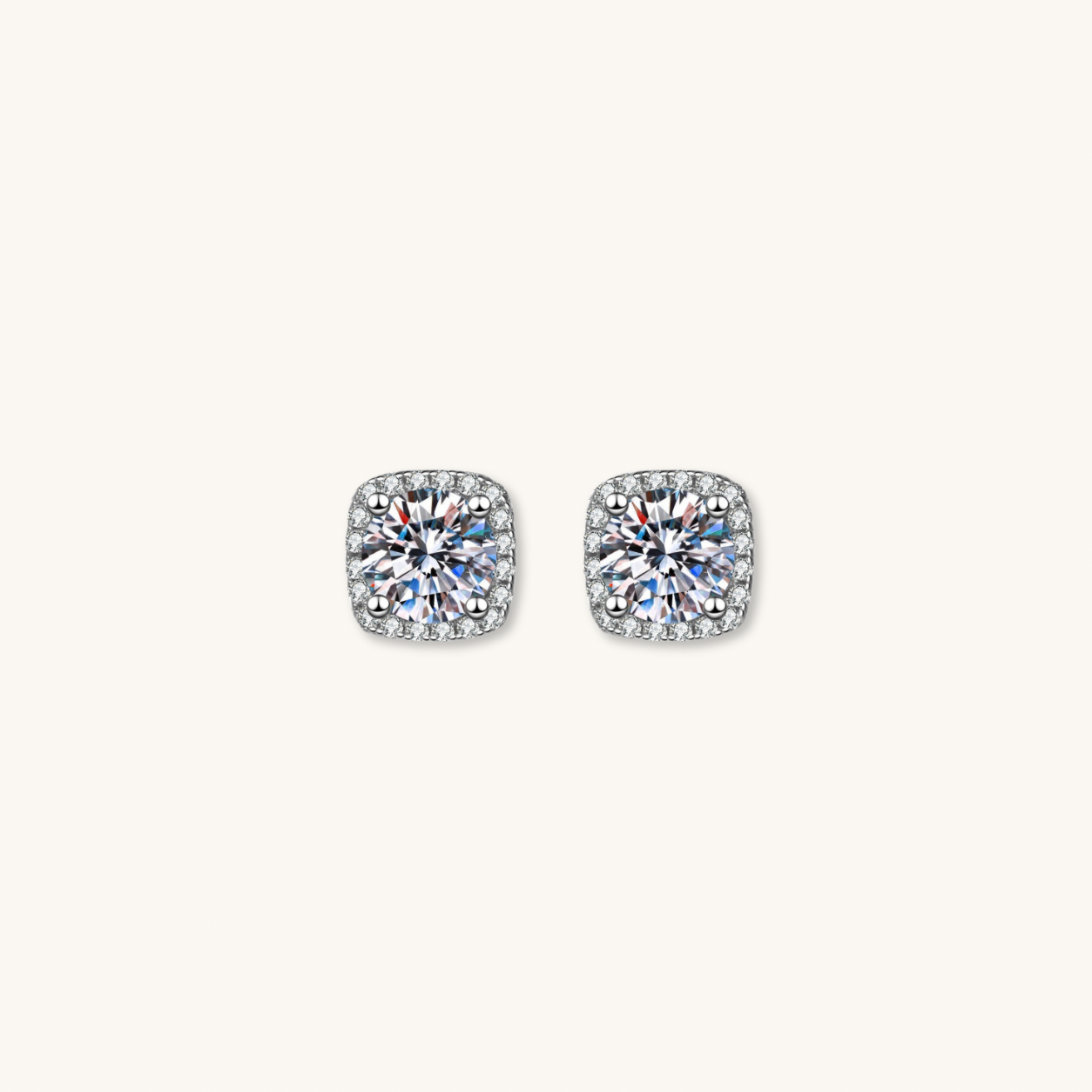Gracie moissanite earrings