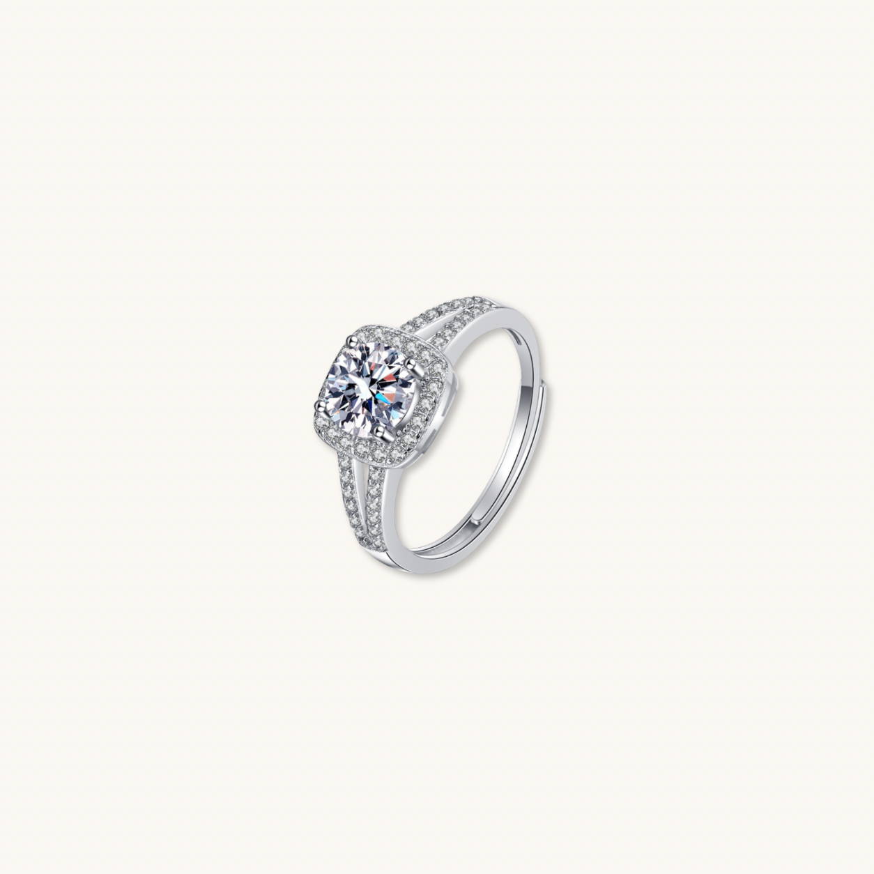 Brianna moissanite diamond rings