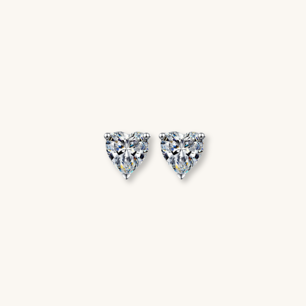 Lena moissanite earrings
