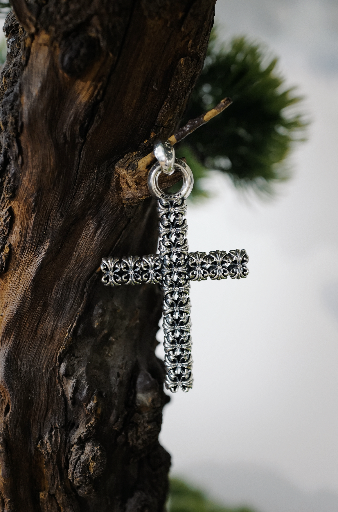 Lone Ones 108 Cross w/Diamonds