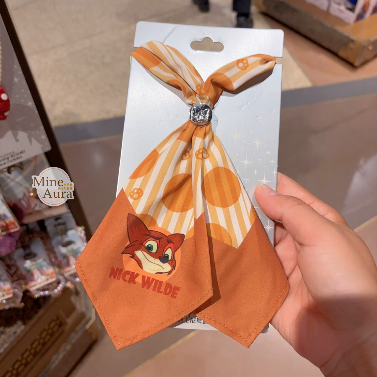 胡尼克 Nick 狐狸 領巾 造型 項鍊 首飾 動物方城市 Zootopia -上海迪士尼樂園