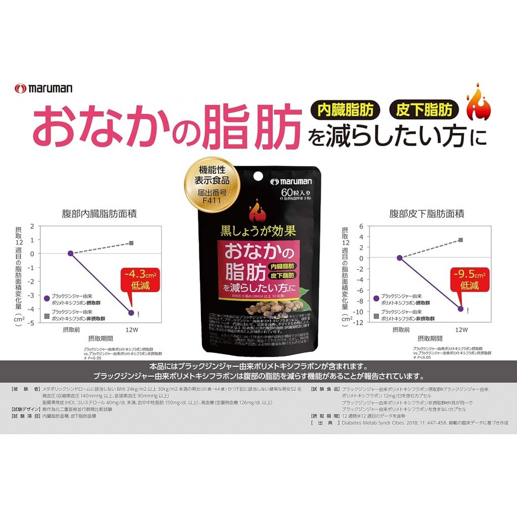 Maruman 黑薑美體錠 60粒
