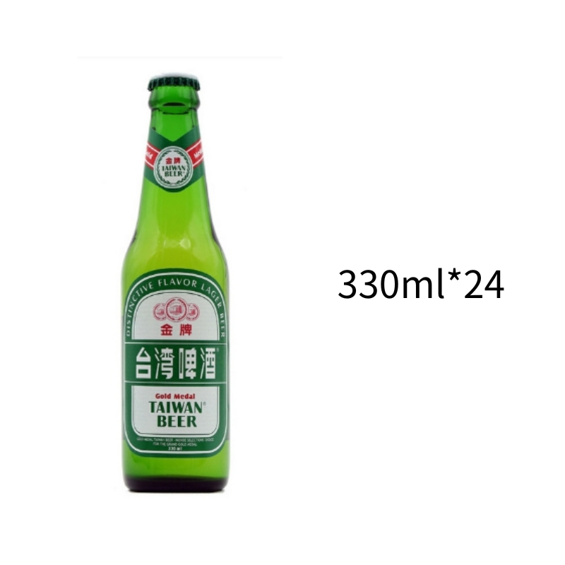 台啤金牌｜小玻330ml｜一箱24入