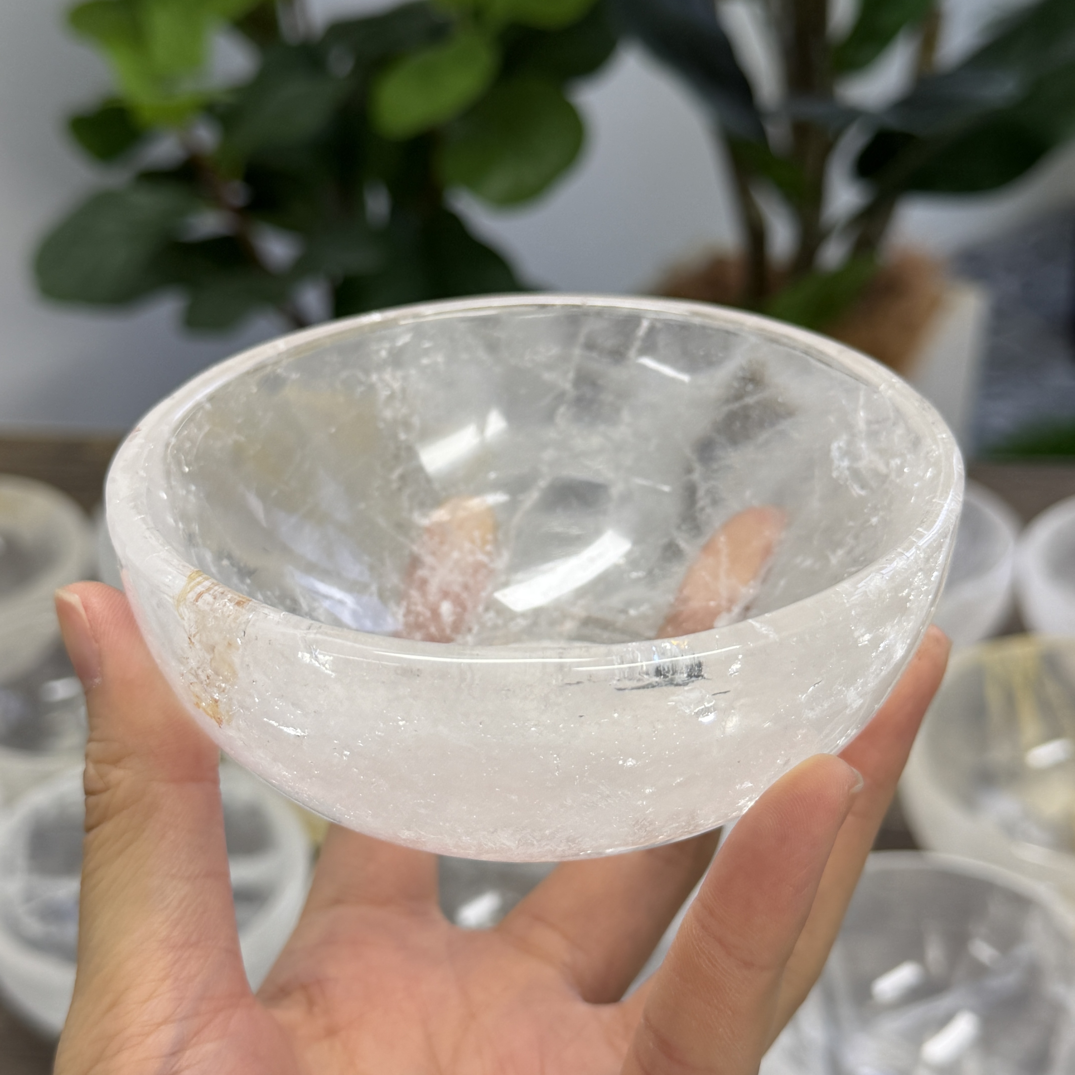 高級白水晶碗 11cm  WD2348