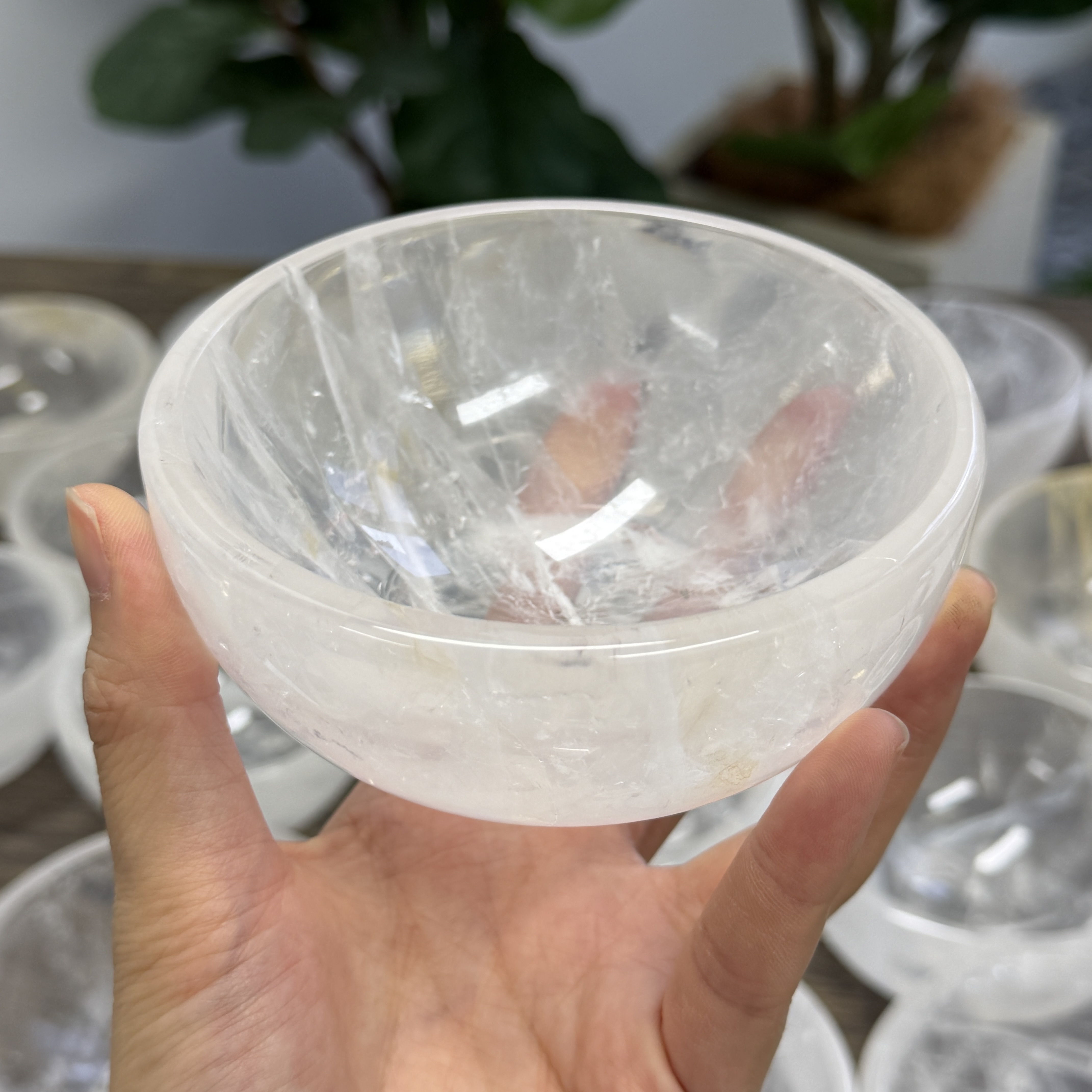 高級白水晶碗 11cm  WD2349