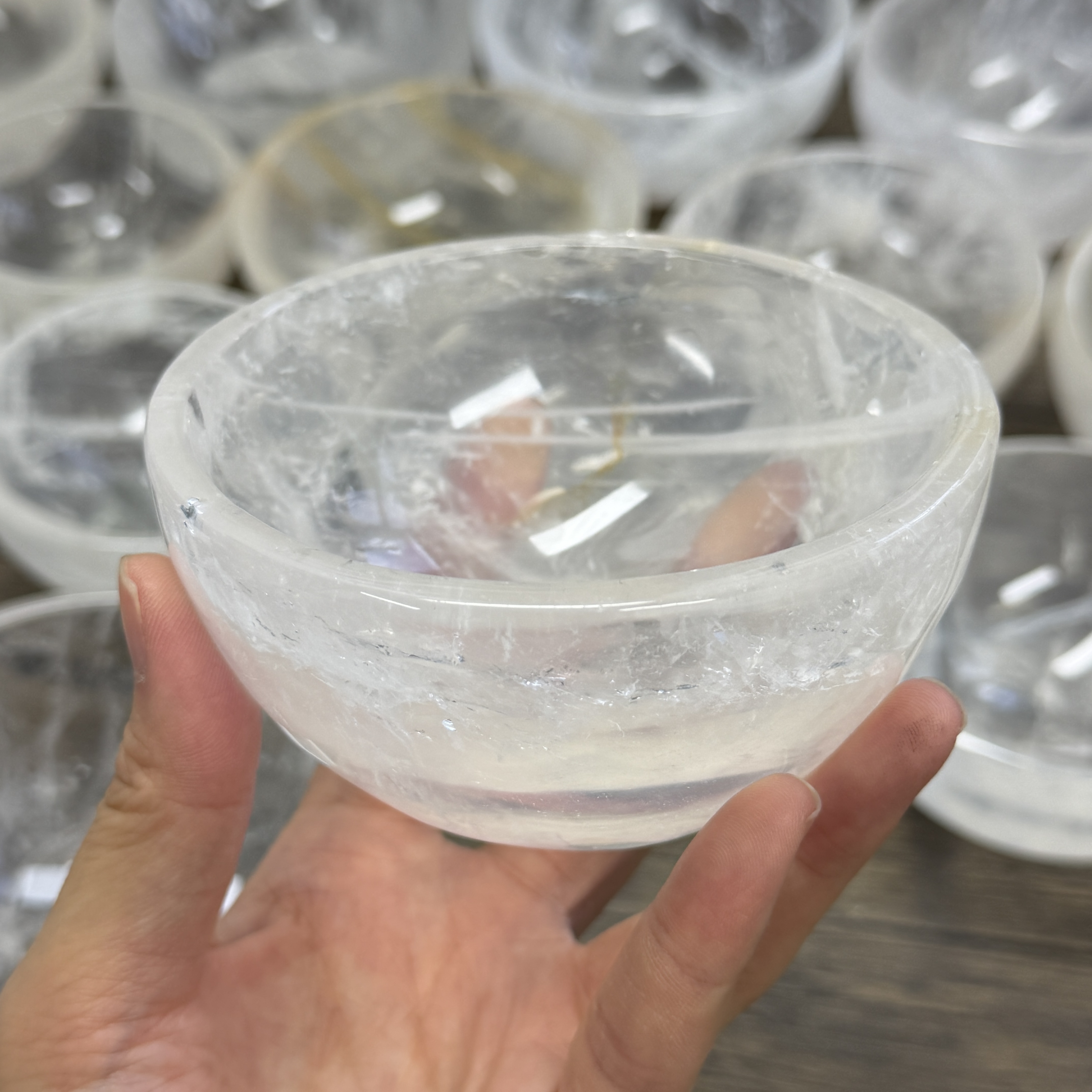 高級白水晶碗 10.5cm  WD2350