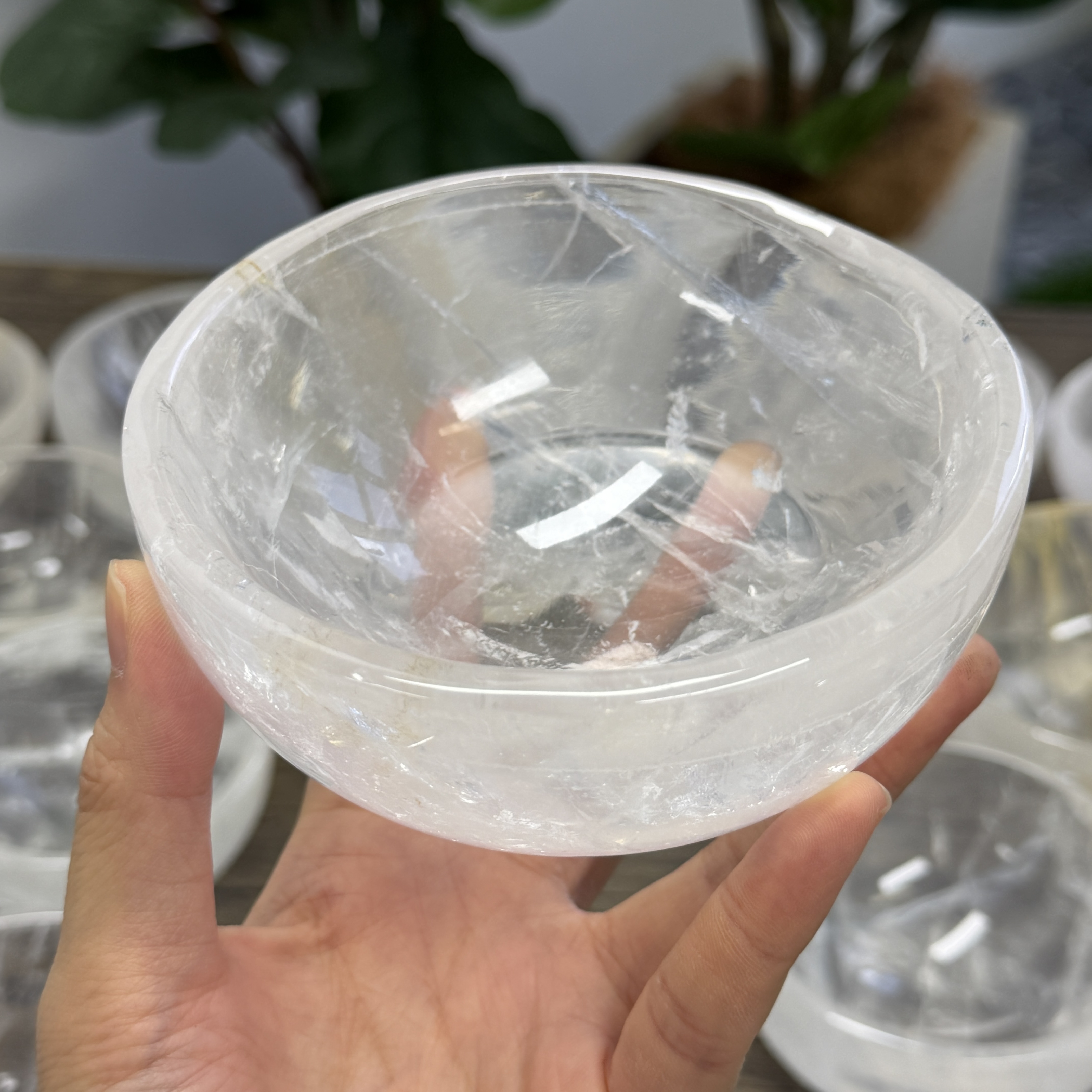 高級白水晶碗 12cm  WD2352