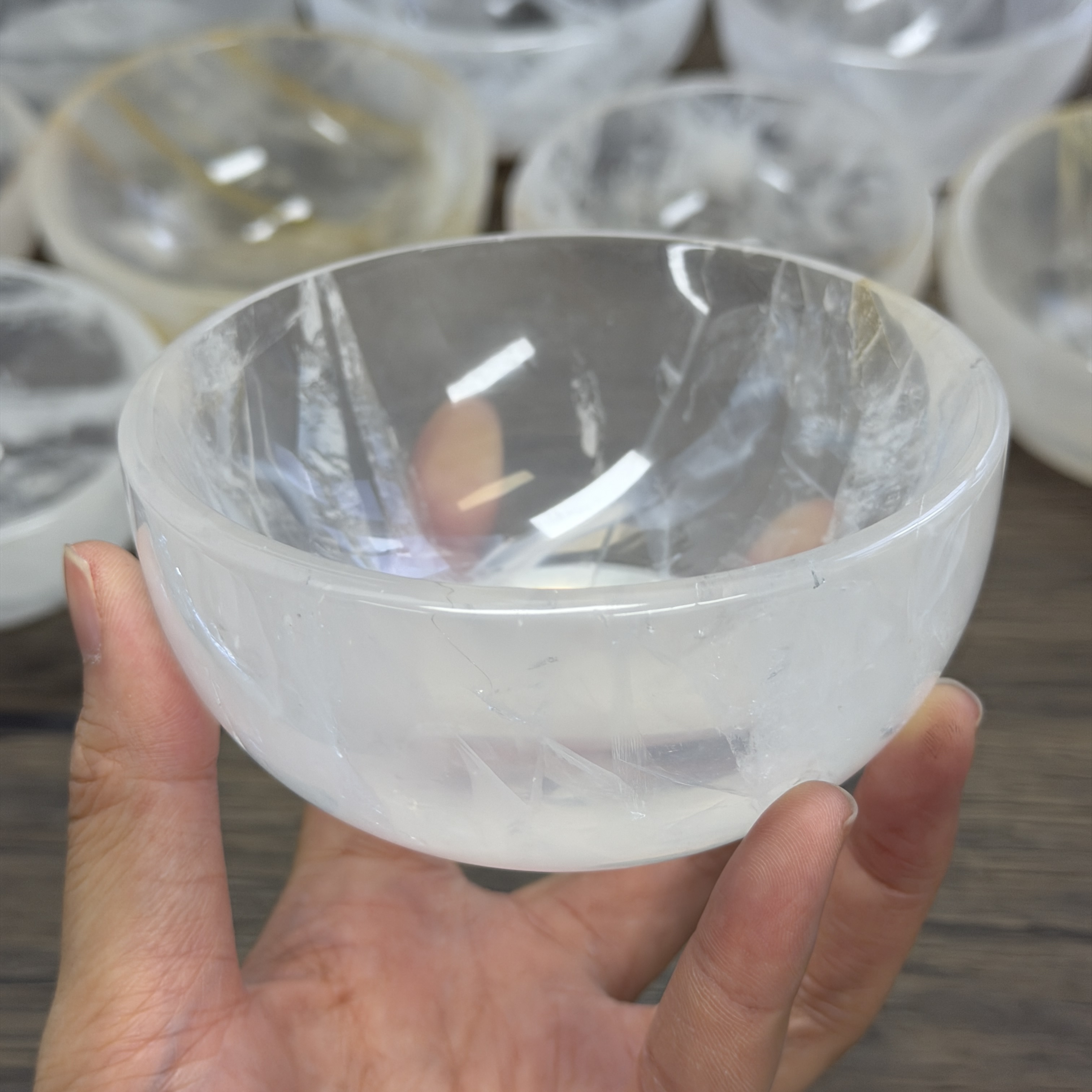 高級白水晶碗 10.5cm  WD2353