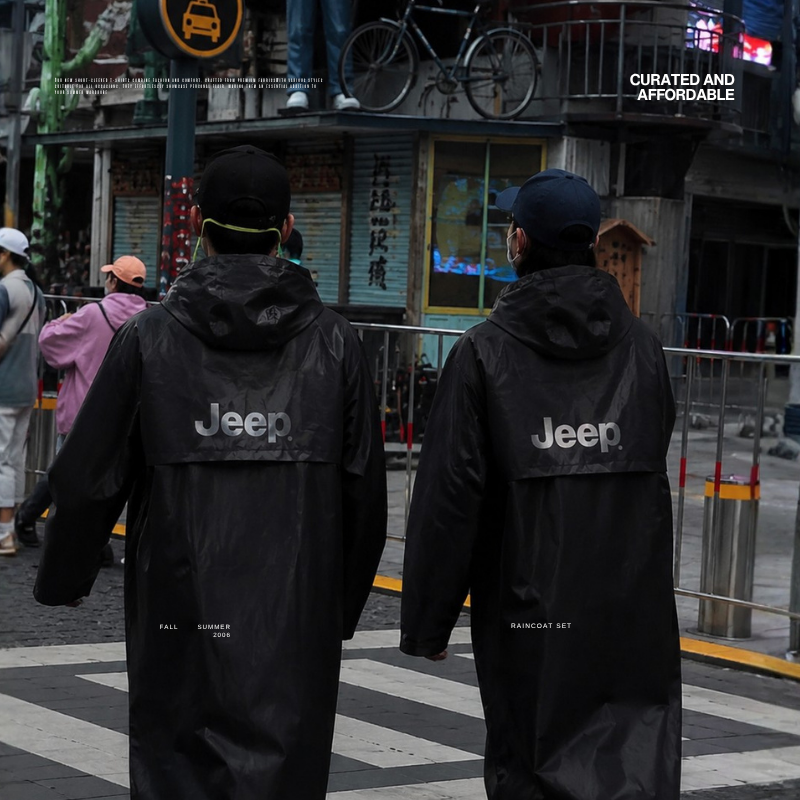 【代購】JEEP URBAN RAINCOAT 都市 機能 晴雨 兩用 雨衣