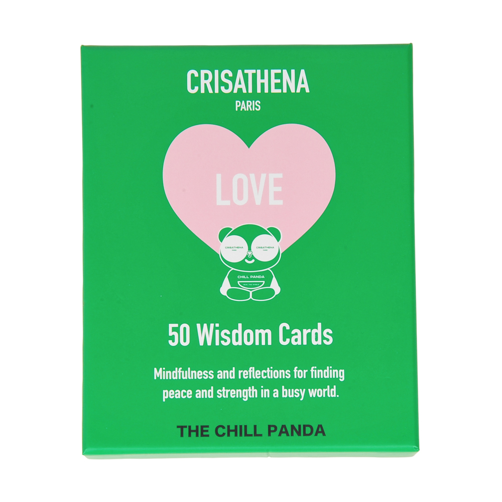 0710CR78-CRISATHENAHK-CLOTHING-Crisathena Love Chill Panda 50 Wisdom Cards（A78）