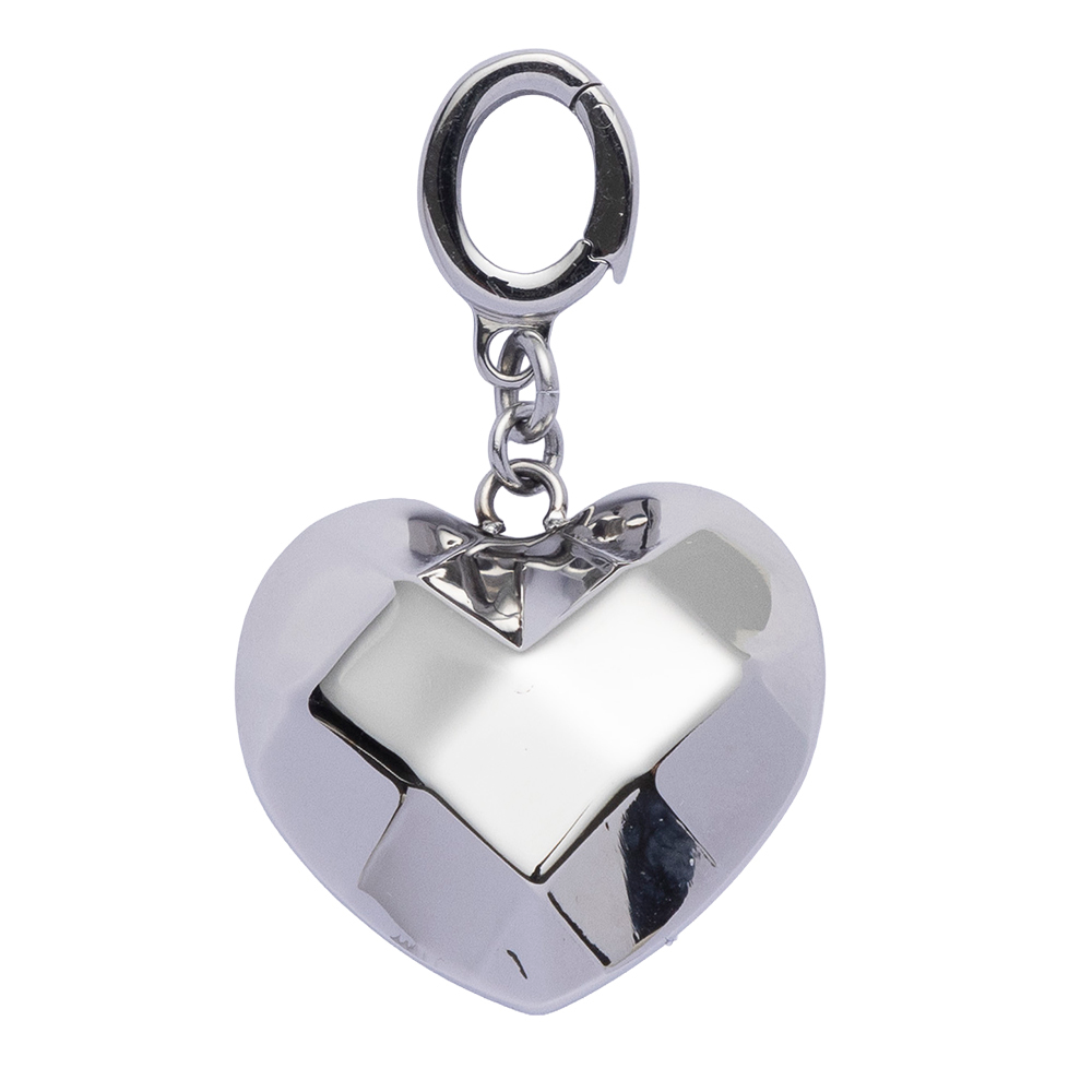 0710CR95-CRISATHENAHK-CLOTHING-Crisathena Bold Heart Pendant in Silver（A95）