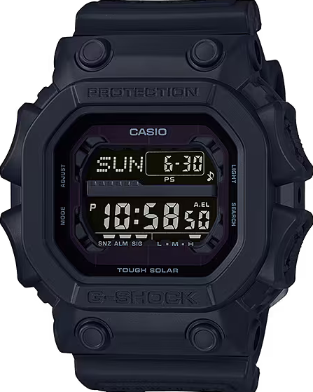 萬年鐘錶 - G-SHOCK  基本黑色大錶徑太陽能防震電子錶 GX-56BB-1 錶徑 : 53.6mm